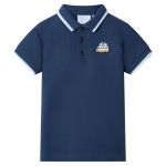 Tricou polo pentru copii, albastru închis, 92 GartenMobel Dekor