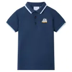 Tricou polo pentru copii, albastru închis, 92 GartenMobel Dekor