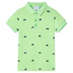 Tricou polo pentru copii, verde neon, 128 GartenMobel Dekor