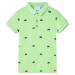 Tricou polo pentru copii, verde neon, 140 GartenMobel Dekor