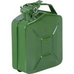 Canistră metalică pentru combustibil JerryCan 5L, verde, cu siguranță