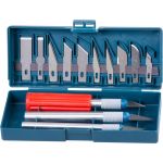 Set scalpere Strend Pro HK104 cu 3 mânere și 10 lame, 13 piese
