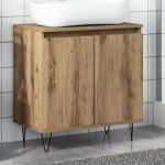 Dulap de baie, stejar artizanal, 58x33x60 cm, lemn prelucrat GartenMobel Dekor