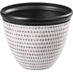 Ghiveci Strend Pro Marble, model marmură, 37x30 cm, maro