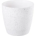 Ghiveci Strend Pro Stone alb 28x26 cm, efect piatră, cu autoirigare