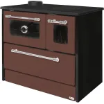 Soba cu plită și cuptor pe lemne Omega 701-G, maro, evacuare stânga