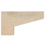Cărămidă șamotă tip colțar 18×32,5 cm, grosime 2,5–9,5 mm