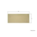 Placă șamotă refractară 30 x 12 x 2,5 cm pentru sobe și șeminee