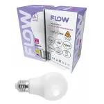 Bec LED A60 15W E27 4000K, 1500 lm, lumină neutră Flow FBLA6015W-N