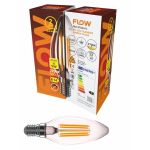 Bec LED Filament C37 5W E14 2700K FLOW – FBLC375W-FC