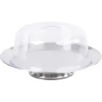 Cutie pentru tort MagicHome din inox cu capac transparent, 31 cm