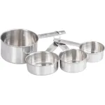 Set 4 căni de măsurare gradate MagicHome din inox, pentru bucătărie