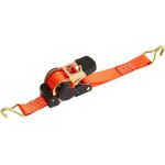 Popruh upínací Strend Pro, samonavíjací pás s račňou, 50 mm, L-4,5 m, max. 1500 kg