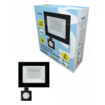 Proiector LED 30W cu senzor de mișcare, 6500K lumină rece, IP65 Flow