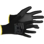Mănuși de grădinărit Brotula Black 07/S, nylon fără cusături, New Edition
