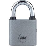 Zámok Yale Y111S/60/132/1, visiaci, železný, strieborný, 63 mm, 3 kľúče