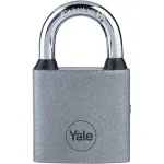 Lacăt Yale Y111S 63 mm din oțel, argintiu, cu arcă întărită, 3 chei
