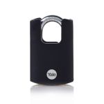 Zámok Yale Y121B/40/125/1, High Security, visiaci, čierny, 46 mm, 3 kľúče