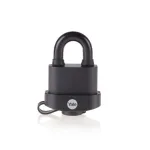 Lacăt Yale Y220B High Security 53 mm, oțel laminat, negru, 3 chei