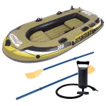 Barcă gonflabilă Fishman 300 pentru pescuit, cu pompă și vâsle