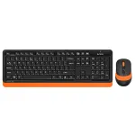 Kit tastatura si mouse wireless A4Tech FG1010, full-size 104 taste