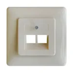 Priză ISDN dublă 8P8C îngropată, pentru conexiuni telefonie/date