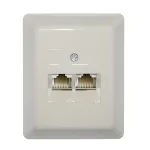 Priză dublă UTP RJ45 8P8C pentru conexiuni de rețea