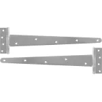 Balamale pentru poartă și ușă T-LINK 400 mm, zincate, set 2 bucăți