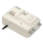 Amplificator antenă CATV Alcad 12V cu 2 ieșiri, câștig 25 dB