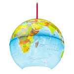 Lustră suspendată tip glob pământesc 26 cm, hartă fizică, E27