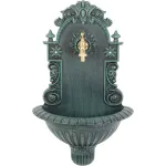 Lavoar de grădină cu robinet Gardens LT-DC019, verde, 370x190x610 mm