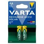 Set 2 acumulatori AA NiMH 800 mAh Varta Solar pentru lămpi de grădină