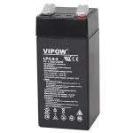 Acumulator plumb gel 4V 4.9Ah Vipow, compact pentru UPS si alarme