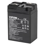 Acumulator staționar AGM VRLA Vipow 6V 4Ah, etanș, fără întreținere