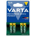 Acumulatori AAA Varta 800 mAh NiMH, reîncărcabili, blister 4 bucăți