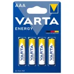 Baterii alcaline Varta Energy AAA LR03 1.5V, pachet 4 bucati