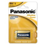 Baterie alcalină Panasonic Bronze 9V (LR9V), blister 1 bucată