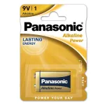 Baterie alcalină Panasonic Bronze 9V (LR9V), blister 1 bucată