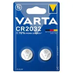 Baterie Varta CR2032 3V litiu, blister cu 2 bucati pentru ceasuri si senzori