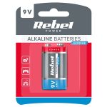 Baterie alcalină Rebel Extreme 9V (6F22) superalcalină, blister 1 buc