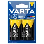 Set 2 baterii Varta Superlife R20 (D) Heavy Duty, 1.5V zinc-carbon