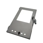 Ușă pentru sobă Thalia Uno Glass Lite, gri, 3,9 kW (Strend Pro)