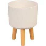 Ghiveci Strend Pro alb White Weath Finish, 20x20x26 cm, pentru interior/exterior