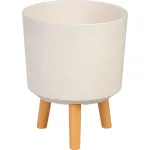 Ghiveci Strend Pro alb White Weath Finish, 24,5x24,5x31 cm