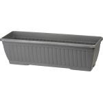Jardinieră Strend Pro gri 60 cm din plastic, pentru balcon și terasă