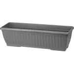 Jardinieră Strend Pro gri 60 cm din plastic, pentru balcon și terasă