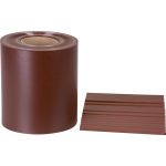 Páska Strend Pro EUROSTANDARD, 190 mm, L-35 m, tieniaca, mahagónová hnedá, krycia, na plotové panely, s 20 klipsami, 630 g/m2, PVC, RAL8016