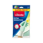 Mănuși de menaj Vileda Extra Sensation, mărimea L/9, cu bumbac
