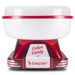 Aparat de făcut vată de zahăr Beper 500W, roșu, compact