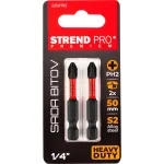 Set 2 biți Strend Pro Premium Phillips PH2, 50 mm, oțel S2